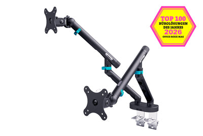 DIGITUS Dual design monitor mount 2× 2x Flatscreen Accessory DA-90471