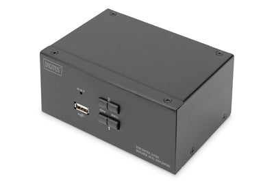 DIGITUS 2-Port Dual Display DisplayPort® 4K Kvm Switch DS-12862