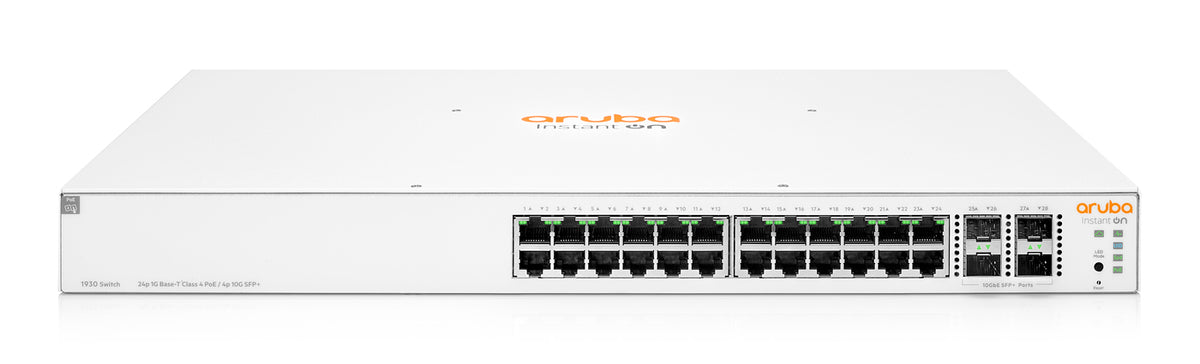 HPE Instant On 1930 24g 4Sfp+ 370W PoE Ethernet Switch JL684B#ABB - OwnerApprovedWeb e490944bb696