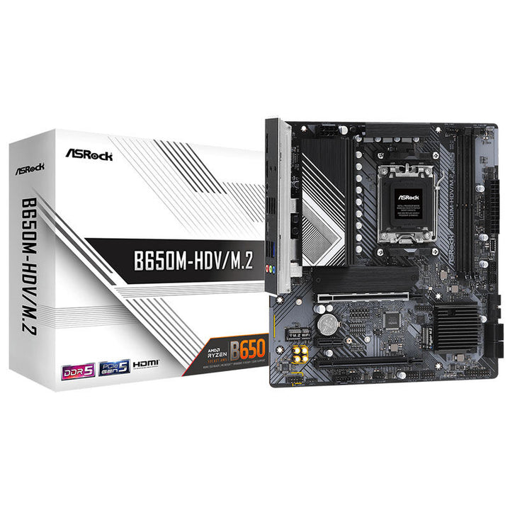 ASRock B650M-Hdv M.2 Micro- AM5 AMD B650 Motherboard 90-MXBLA0-A0UAYZ