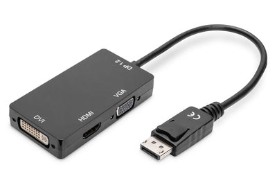 DIGITUS DisplayPort 3-in-1 Converter Adapter AK-340418-002-S